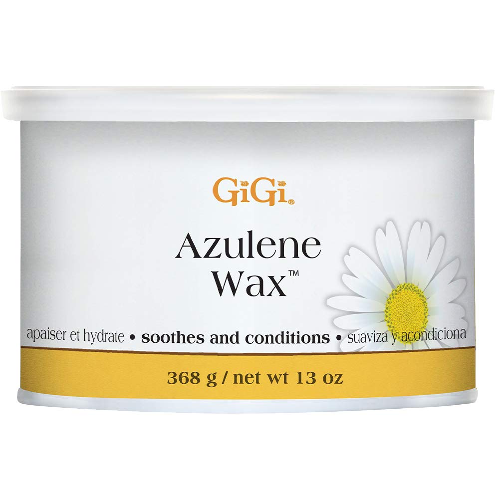 gigi wax azulene wax hair removal wax whole body soft wax soothes and conditions 14 oz